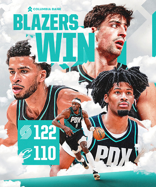 开拓者背靠背122-110骑士,米切尔33分,杨瀚森出战