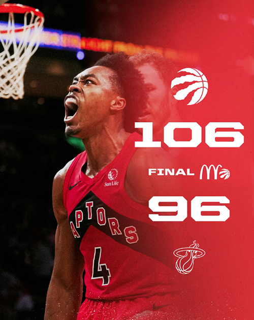 猛龙106-96末节逆转热火,英格拉姆28分,阿德巴约20+10