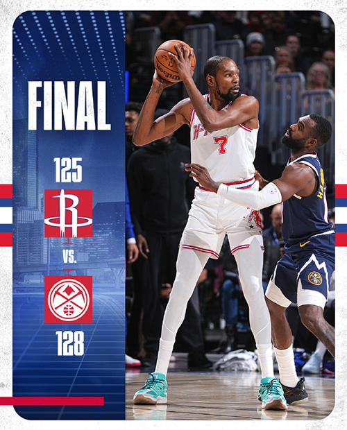 掘金128-125加时险胜火箭，<a href=/suoyouqiuxing/lanqiujingsai/130.html target=_blank class=infotextkey>约基奇</a>39+15+10，申京33+10+10