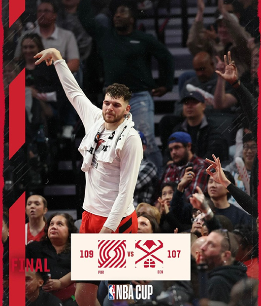 11月01日 NBA西部NBA杯 掘金vs开拓者 全场录像及集锦