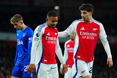 枪手周薪曝光：哈弗茨28万领跑，萨卡或涨至30万超热苏斯